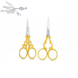 Small Surgical Grade Stainless Steel Professional Beauty Scissors Curved Sharp Cuticle Nail Facial Hair Eyebrows Nose Mustache